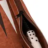 Relaxdays Backgammon, Reisespiel zum Aufrollen, inkl. Produktbild-Vorschau 6