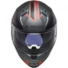 LS2 FF811 VECTOR II SPLITTER Integralhelm XL in rot/grau Produktbild-Vorschau 10