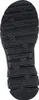 The image shows the sole of a black shoe. Voir les images du produit