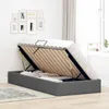 vidaXL Coffret de lit avec rangement, gris foncé, 90 x 200 Voir les images du produit 4