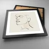 Gerahmtes Poster - Schwarzer Rahmen - Minimalismus Porträt Produktbild-Vorschau 3
