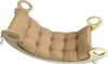 Dekokissen für Kinderwippe Velour Beige 120 x 50 x 8 cm, Produktbild-Vorschau 1