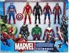 A boxed set of Marvel superhero action figures. Voir les images du produit