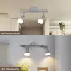ZMH LED Faretto da soffitto orientabile GU10 Argento lucido Anteprima dell’immagine prodotto 4