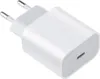 A white USB-C power adapter with European-style prongs. Produktbild-Vorschau