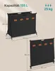 Two views of a black laundry basket with dimensions and capacity indicated. Produktbild-Vorschau