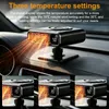 12 V Autoheizung mit Temperaturanzeige, 150 W, 360° drehbar Náhled obrázku produktu