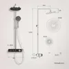 EMKE Duschsystem mit Thermostat Chrom Einstellbarer Produktbild-Vorschau 11