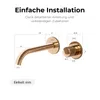 Diagram showing dimensions of a wall-mounted faucet and handle. Anteprima dell’immagine prodotto