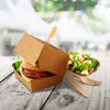 50x BIONATURE Hamburgerboxen kraft braun Fettbarriere Produktbild-Vorschau 2