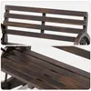 Banc de jardin BEALIFE 2 places 102 x 56 x 79 cm en bois Voir les images du produit 7