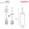 Brosse WC Spirella, brosse pour toilettes "Akira", avec Voir les images du produit 1
