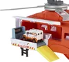 A toy helicopter with a small vehicle inside, shown with its ramp extended. Anteprima dell’immagine prodotto
