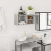 Armadio a muro per bagno grigio cemento 60x25x30 cm Anteprima dell’immagine prodotto 2