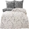 Bettwäsche 100% Baumwolle 135x200 cm Renforce Marmor Produktbild-Vorschau 1