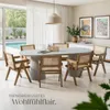 tectake® Armlehnstuhl Lissy Boho-Stil 59 x 56,5 x 82,5 cm, Produktbild-Vorschau 7