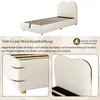 A product image featuring a bed with close-up views of its features and descriptive text. Anteprima dell’immagine prodotto