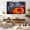 Bild auf Leinwand - Leinwandbild - Auto Flammen Räder - Produktbild-Vorschau 7