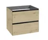 Badezimmer-Wandschrank unter Waschbecken 60x50x46cm Eiche Produktbild-Vorschau 1