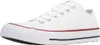 A white Converse All Star low-top sneaker is shown from a side angle against a white background. Voir les images du produit