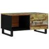 BEI CLORIS Couchtisch 80x50x40 cm Altholz Massiv & Produktbild-Vorschau 2