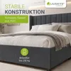 Juskys Polsterbett Savona 140x200 cm - Bett mit Stauraum, Produktbild-Vorschau 7