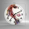 Wanduhr - Rund - Glasuhr - Dame perfekt Kleid Eleganz - Produktbild-Vorschau 3