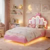 Postel pro děti 90x200, postel "Princezna", LED postel s Náhled obrázku produktu 7