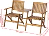 vidaXL Zahradní lavička skládací s čajovým stolkem 140 cm Náhled obrázku produktu 3