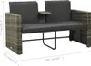 vidaXL 3dílná zahradní lounge souprava s polštáři Poly Náhled obrázku produktu 7