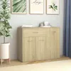 vidaXL Credenza rovere Sonoma 88x30x70 cm materiale a base Anteprima dell’immagine prodotto 19
