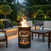 Feuertonne, Feuerkorb, Feuerschale, Lagerfeuertonne mit Produktbild-Vorschau 3