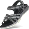 GRITION Damen Sommerschuhe Sandalen Schwarz Größe 37 Produktbild-Vorschau 1