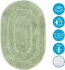 Badematte - Grün - 50x80 cm - Oval - Rutschfest - SOFT - Produktbild-Vorschau 2