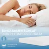 A woman sleeping peacefully on a bed with a mattress topper. Anteprima dell’immagine prodotto