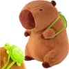 Capybara Plüschtier Kuscheltier mit Rucksack Schildkröte 23 Produktbild-Vorschau 5