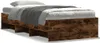 Bettgestell ohne Matratze Räuchereiche 100x200 cm Produktbild-Vorschau 2