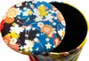Excelsa Kimono velours et bois pouf de rangement 39x39x43 Voir les images du produit 6