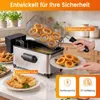 COSTWAY Friteuse, 3 liter, 2000W, elektrisch, Productafbeelding-voorbeeld 6