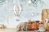 Muralo Selbstklebende Fototapete TIERE Luftballons Blätter Produktbild-Vorschau 4