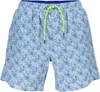 Herren Bade-Boxershorts Blau mit Muster – Baumwolle, Produktbild-Vorschau 1