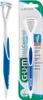 A product shot of a tongue scraper in its packaging. Podgląd zdjęcia produktu