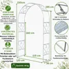 DanDiBo Rosenbogen Verzinkt Massiv 120 cm Torbogen 96521 Produktbild-Vorschau 2