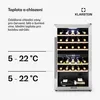 Klarstein vinotéka, slim, skleněné dveře, 2 zóny, UV Náhled obrázku produktu 4
