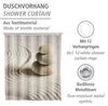 WENKO Dusch Vorhang Badewannen Ringe Wannen SAND STONE Produktbild-Vorschau 2