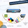 A toner cartridge with various components and features highlighted. Produktbild-Vorschau