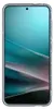 A clear phone case with glitter inside, showing a gradient background. Produktbild-Vorschau