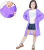 Kinder,Wasserdicht,Regenponcho,,Klar,Eva,Regenmäntel,mit,Kap Produktbild-Vorschau 2