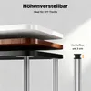Wiltec Edelstahl Tischbein 4er Set Möbelfuss Verstellbar Produktbild-Vorschau 5