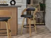 Eleganckie krzesło barowe ROMINA - dąb / czarny Podgląd zdjęcia produktu 12